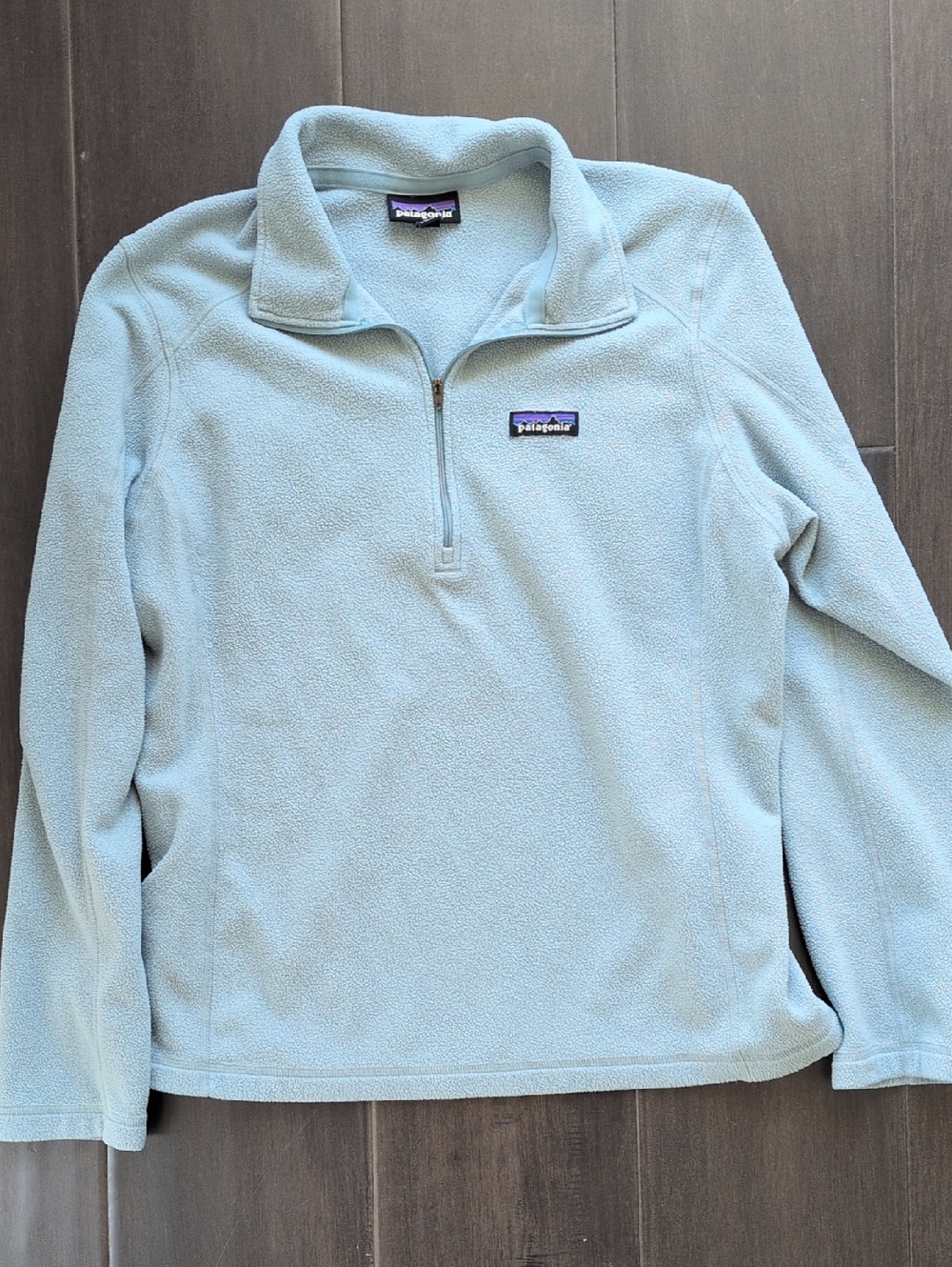 Patagonia Pale Blue 1/4 Zip Fleece Pullover